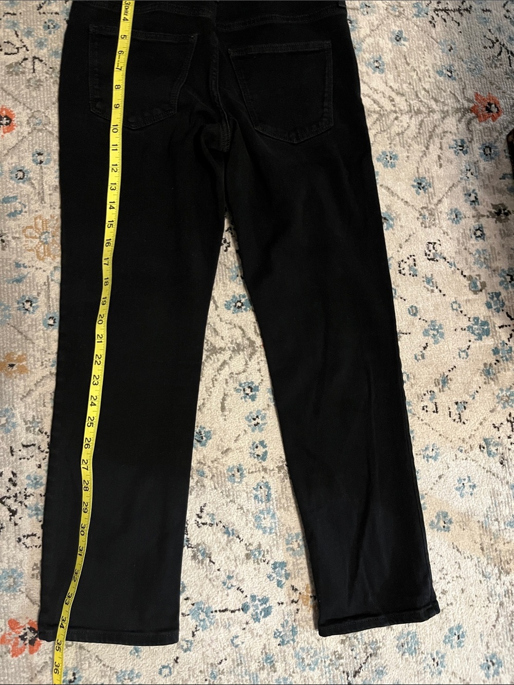 Universal Thread Black High-Rise Slim Straight Denim Pants - Picture 13 of 13
